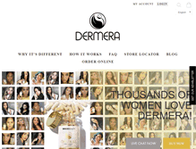 Tablet Screenshot of dermera.com